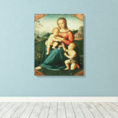 Toile Madonna et Enfant avec Saint Jean le Baptiste (Insitu (Plancher de Bois))