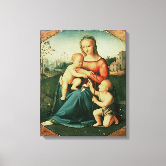 Toile Madonna et Enfant avec Saint Jean le Baptiste (Recto)