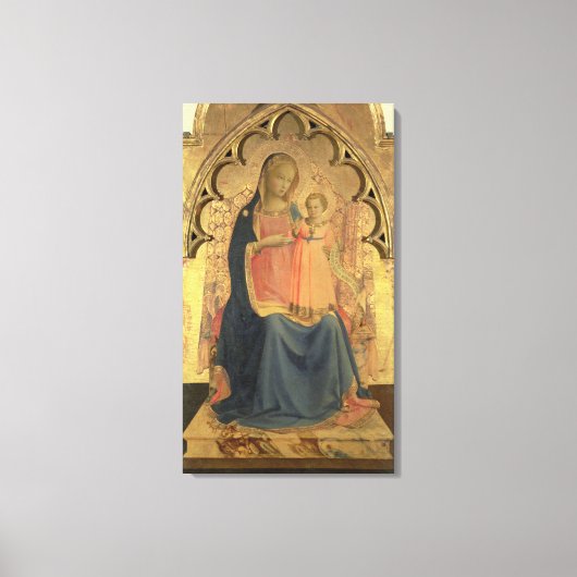 Toile Madonna et Enfant, panneau central d'un triptyque (Recto)