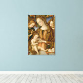 Toile Madonna et l'enfant avec deux anges (Insitu (Plancher de Bois))
