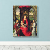 Toile Madonna et l'enfant avec deux anges (Insitu (Plancher de Bois))