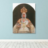 Toile Madonna et l'enfant, École de Cuzco (Insitu (Plancher de Bois))