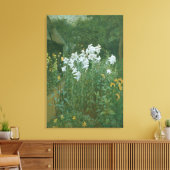 Toile Madonna Lilies dans un jardin (Insitu(Salon))