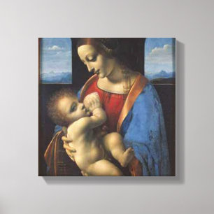 Toile madonna, mère marie de jésus, par leonardo da vinc
