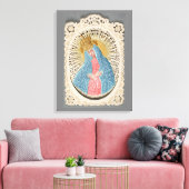 Toile Madonna Reine du Ciel sur dentelle (Insitu(Salon))