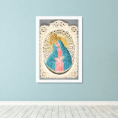 Toile Madonna Reine du Ciel sur dentelle (Insitu (Plancher de Bois))