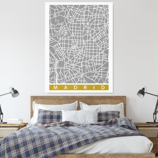 Toile Madrid map (Insitu(Chambre))
