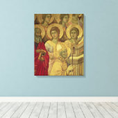 Toile Maesta : Saints, , 1308-11 (Insitu (Plancher de Bois))