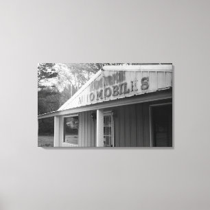 Toile Magasin d'automobile vintage (toile)