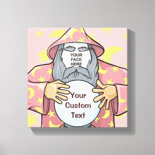 Toile Mage avec votre visage (Recto)
