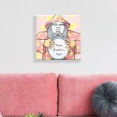 Toile Mage avec votre visage (Insitu(Salon))