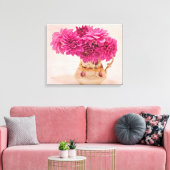 Toile Magenta Dahlias (Insitu(Salon))
