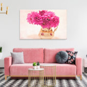 Toile Magenta Dahlias (Insitu(Salon))