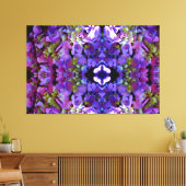 Toile Magenta Purple bleu jaune Hydrangeas fleurs (Insitu(Salon))