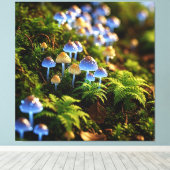 Toile Magical Bioluminescent Fungi - Deep Forest (Insitu (Plancher de Bois))