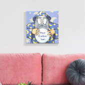 Toile Magicien avec votre visage (Insitu(Salon))