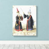 Toile Magiciens au Carnaval de Berlin, 1836 (couleur (Insitu (Plancher de Bois))