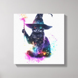 Toile Magie de Chat Sorcier