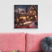 Toile Magie de Noël rustique (Insitu(Salon))