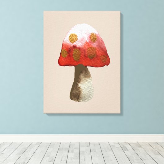 Toile Magie de Toadstool de champignon rouge (Insitu (Plancher de Bois))