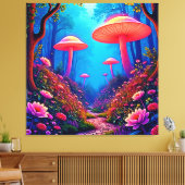 Toile Magie des champignons éclatants (Insitu(Salon))