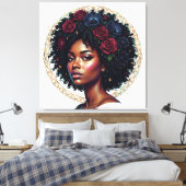 Toile Magie des femmes noires Afro Diva (Insitu(Chambre))