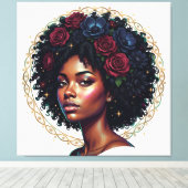Toile Magie des femmes noires Afro Diva (Insitu (Plancher de Bois))