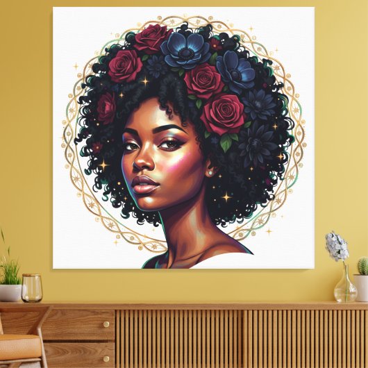 Toile Magie des femmes noires Afro Diva (Insitu(Salon))