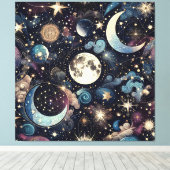 Toile Magie lunaire (Insitu (Plancher de Bois))