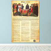 Toile MAGNA CARTA 1215 - Texte anglais (Insitu (Plancher de Bois))