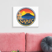 Toile Magnet Naples Skyline 1 (Insitu(Salon))
