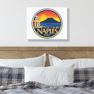 Toile Magnet Naples Skyline 1