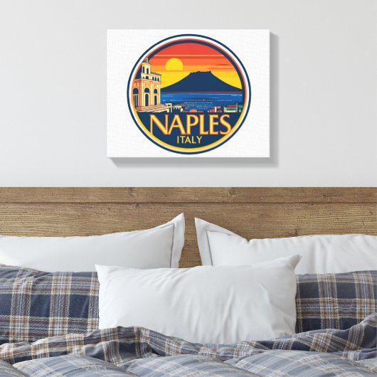Toile Magnet Naples Skyline 1 (Insitu(Chambre))