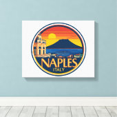 Toile Magnet Naples Skyline 1 (Insitu (Plancher de Bois))