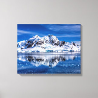 Toile magnifique Antarctique bleu