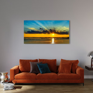 Toile Magnifique ciel aux rayons de soleil