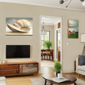 Toile Magnifique Grande Oeuvre Côtière