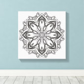 Toile Magnifique Mandala 6 (Insitu (Plancher de Bois))