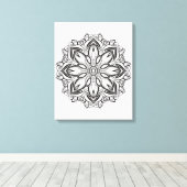 Toile Magnifique Mandala 6 (Insitu (Plancher de Bois))
