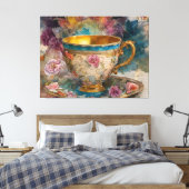 Toile Magnifique Teacup Mélange De Peinture Média (Insitu(Chambre))