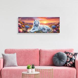 Toile Magnifique Tigre Blanc