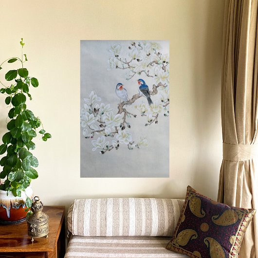 Toile Magnolia blanc