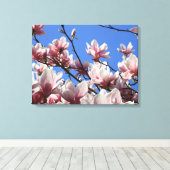 Toile Magnolia rose Art (Insitu (Plancher de Bois))