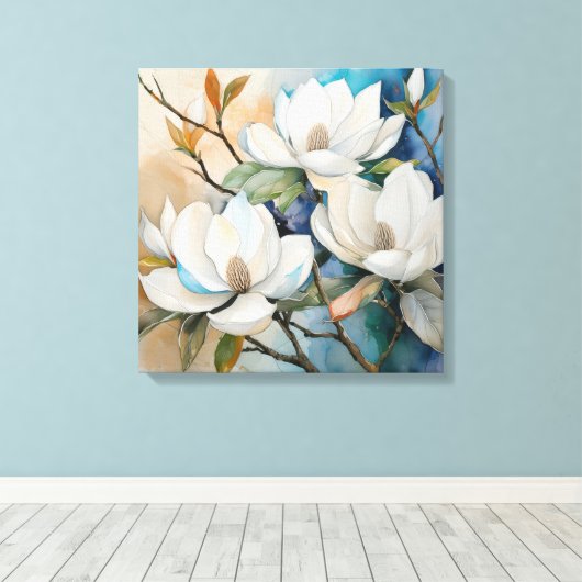 Toile Magnolias (Insitu (Plancher de Bois))