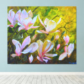 Toile Magnolias (Insitu (Plancher de Bois))