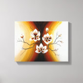 Toile Magnolias, acrylique - (Recto)