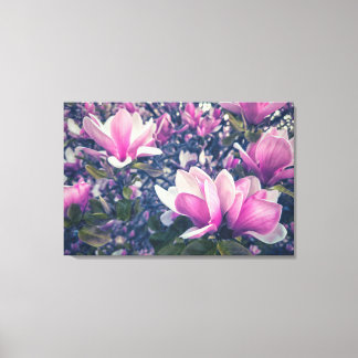 Toile Magnolias roses
