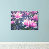 Toile Magnolias roses (Insitu (Plancher de Bois))
