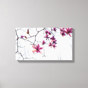 Toile Magnolias roses