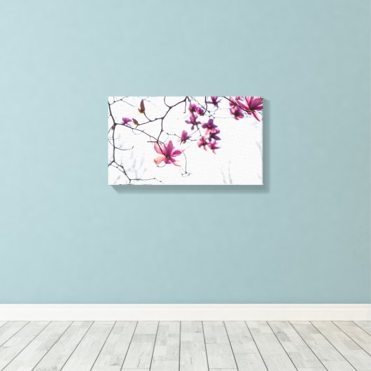 Toile Magnolias roses (Insitu (Plancher de Bois))